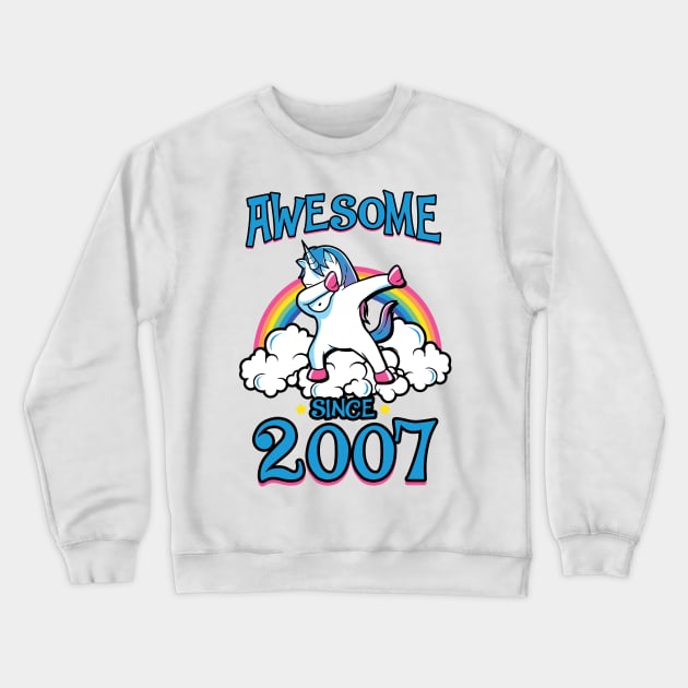 Awesome since 2007 Crewneck Sweatshirt by KsuAnn